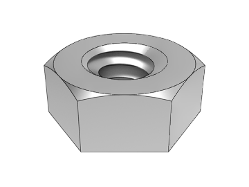 ASME B18.2.2.1-1 sexkantsmutter (enkel sidofas)