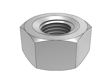 GB6171A typ 1 sexkantsmutter med fin stigning