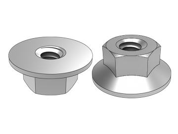 ASME B18.2.2.12 Hexagon stor flänsmutter