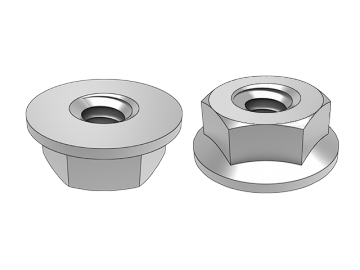 ASME B18.2.2.12 Sexkantflänsmutter