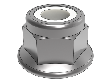 DIN6926 Bainey Hexagon flänslåsmuttrar med icke-metalliska insatser